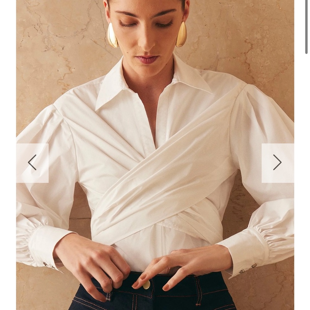 Karen Millen White Wrap Blouse